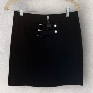 Vintage Cache Y2K Black Buckle Zipper
Mini Skirt Goth Going Out - Size 0